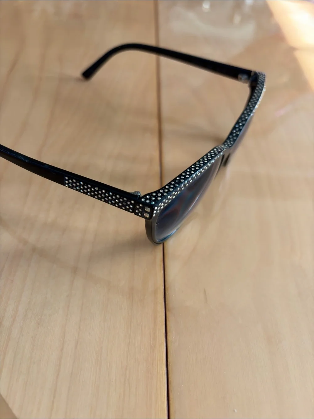 Sospiri Agata NRG Crystal-Embellished Glasses - Black